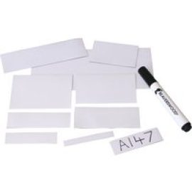 Beaverswood Magnetic Location Markers White 50x150mm - Pack Of 100