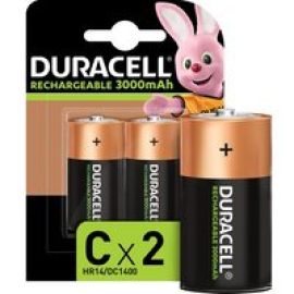 DURACELL LR14/MN1400 Accu C Rechargeable NiMH Batteries - Pack of 2