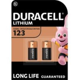 DURACELL DL123A/CR123A/EL123A Ultra Photo 123A Batteries - Pack of 2