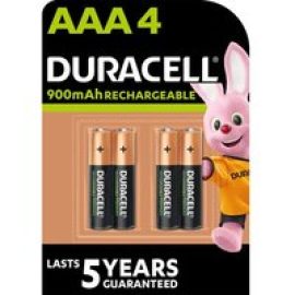 DURACELL HR03/DX2400 Stay Charged AAA Rechargeable Batteries - Pack of 4