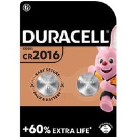 DURACELL 2016 DL2016/CR2016 Lithium Batteries - Pack of 2