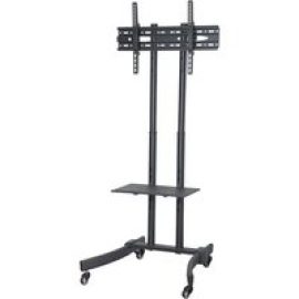 Proper Portable TV Trolley Stand cart - for flat panel - black