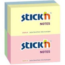 Stick'n Regular - notes - 76 x 127 mm - 1200 sheets (12 x 100)