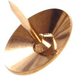 Whitecroft Essentials - thumbtacks - 9.5 mm - brass - pack of 1200
