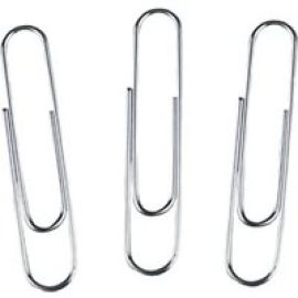 Whitecroft Essentials Large - paper clips - 32 mm - plain silver - pack of 1000