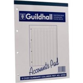 Guildhall - accounts pad - 60 sheets - A4