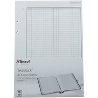 ACCO Twinlock Crown 3C Double Ledger - loose-leaf accounting system refill - 100 sheets