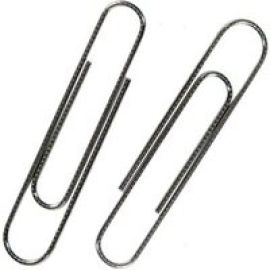 Whitecroft Essentials - paper clips - giant - 73 mm - silver - pack of 100