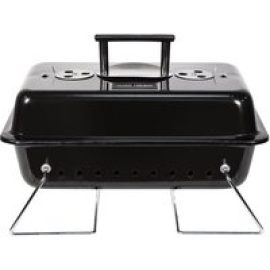 GEORGE FOREMAN On-The-Go GFPTBBQ1003B Portable Charcoal BBQ - Black