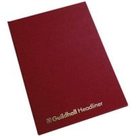 Guildhall Headliner 38 Series - account book - 80 pages - 203 x 298 mm