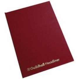 Guildhall Headliner 38 Series - account book - 80 pages - 203 x 298 mm