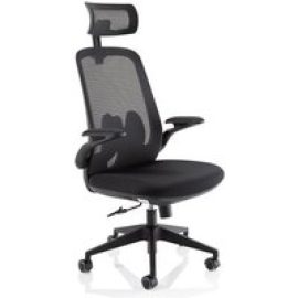 Dynamic Sigma - chair - fabric, mesh fabric - black