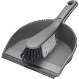 Addis - dustpan and hand brush set - nylon - metallic