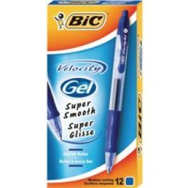 BIC VELOCITY - rollerball pen - blue (pack of 12)