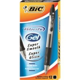 BIC VELOCITY - rollerball pen - black (pack of 12)