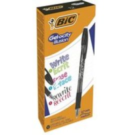 BIC Gel-ocity illusion - rollerball pen - black (pack of 12)
