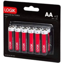 LOGIK LAA1216 AA Alkaline Batteries - Pack of 12