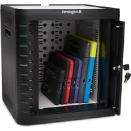 Kensington Charge & Sync Cabinet, Universal Tablet cabinet unit - for 10 tablets - black