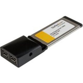 StarTech.com 2 Port ExpressCard 1394b FireWire Laptop Adapter Card - Texas Instruments FireWire Card - ExpressCard FireWire 800 (EC1394B2) - FireWire adapter - ExpressCard - FireWire 800 x 2