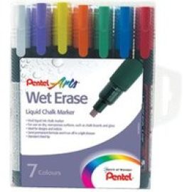 Pentel Arts - marker - red, blue, green, yellow, orange, violet, white (pack of 7)