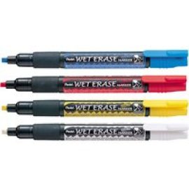 Pentel Arts - marker - red, blue, yellow, white (pack of 4)