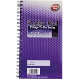 Pukka Pad - things to do today pad - 115 sheets - 153 x 280 mm