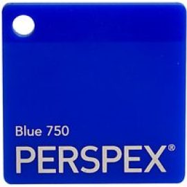 Perspex Cast Acrylic Sheet 600 x 400 x 3mm Solid Blue