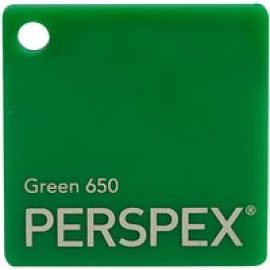 Perspex Cast Acrylic Sheet 600 x 400 x 3mm Solid Green
