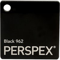Perspex Cast Acrylic Sheet 600 x 400 x 3mm Solid Black
