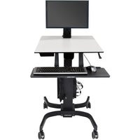 Ergotron WorkFit-C Single LD - sit/standing workstation - rectangular - grey
