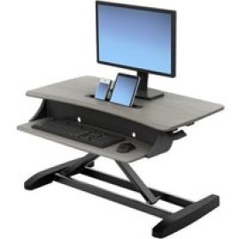 Ergotron WorkFit-Z Mini - standing desk converter - rectangular - dove grey