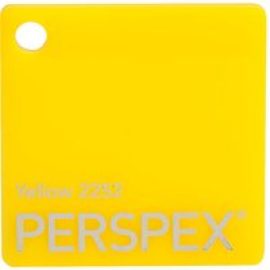 Perspex Cast Acrylic Sheet 600 x 400 x 5mm Solid Yellow