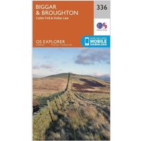 Ordnance Survey Explorer 336 Biggar & Broughton Map With Digital Version - Orange, Orange