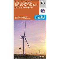 Ordnance Survey Explorer 334 East Kilbride, Galston & Darvel Map With Digital Version - Orange, Orange