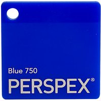 Perspex Cast Acrylic Sheet 1000 x 500 x 3mm Solid Blue