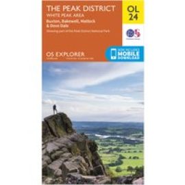 Ordnance Survey Explorer Ol24 The Peak District With Digital Version - Orange, Orange