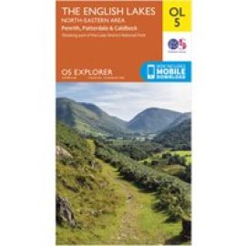 Ordnance Survey Explorer Ol5 The English Lakes - North Eastern Area Map With Digital Version, D