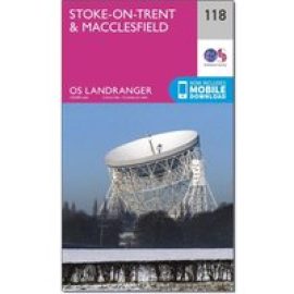 Ordnance Survey Landranger 118 Stoke-On-Trent & Macclesfield Map - Pink, Pink