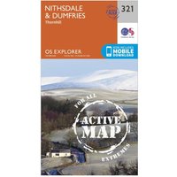 Ordnance Survey Explorer Active 321 Nithsdale & Dumfries Map With Digital Version, D