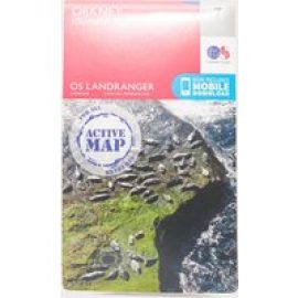 Ordnance Survey Landranger Active 7 Orkney  Southern Isles Map With Digital Version - Orange, ORANGE