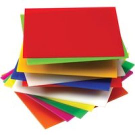 Perspex Cast Acrylic Sheet 1000 x 500 x 5mm Solid Red