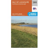 Ordnance Survey Explorer 280 Isle Of Axholme, Scunthorpe & Gainsborough Map With Digital Version - Orange, Orange