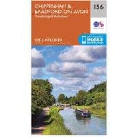 Ordnance Survey Explorer 156 Chippenham & Bradford-On-Avon Map With Digital Version - Orange, Orange