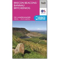 Ordnance Survey Landranger 160 Brecon Beacons Map With Digital Version - Pink, Pink