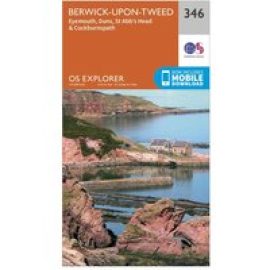 Ordnance Survey Explorer 346 Berwick-Upon-Tweed Map With Digital Version, D