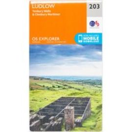 Ordnance Survey Explorer 203 Ludlow, Tenbury Wells & Cleobury Mortimer Map With Digital Version, D