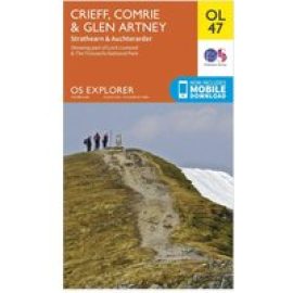 Ordnance Survey Explorer Ol 47 Crieff, Comrie & Glen Artney Map - Orange, Orange