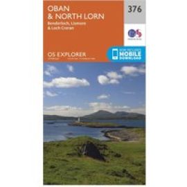 Ordnance Survey Explorer 376 Oban & North Lorn Map With Digital Version - Orange, Orange