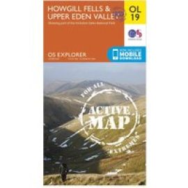 Ordnance Survey Ol 19 Explorer Howgill Fells And Upper Eden Valley Active Map - Orange, Orange