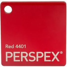 Perspex Cast Acrylic Sheet 600 x 400 x 5mm Transparent Red